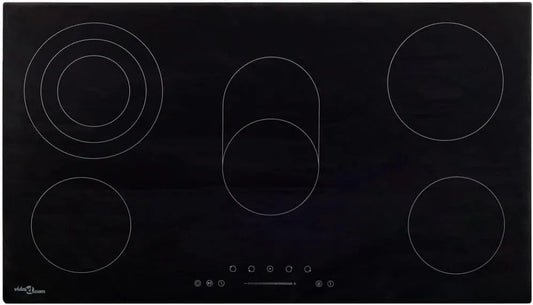 VidaXL plaque de cuisson, de Cuisson Céramique 5 Brûleurs Contrôle Tactile Table de Cuisson Chauffante