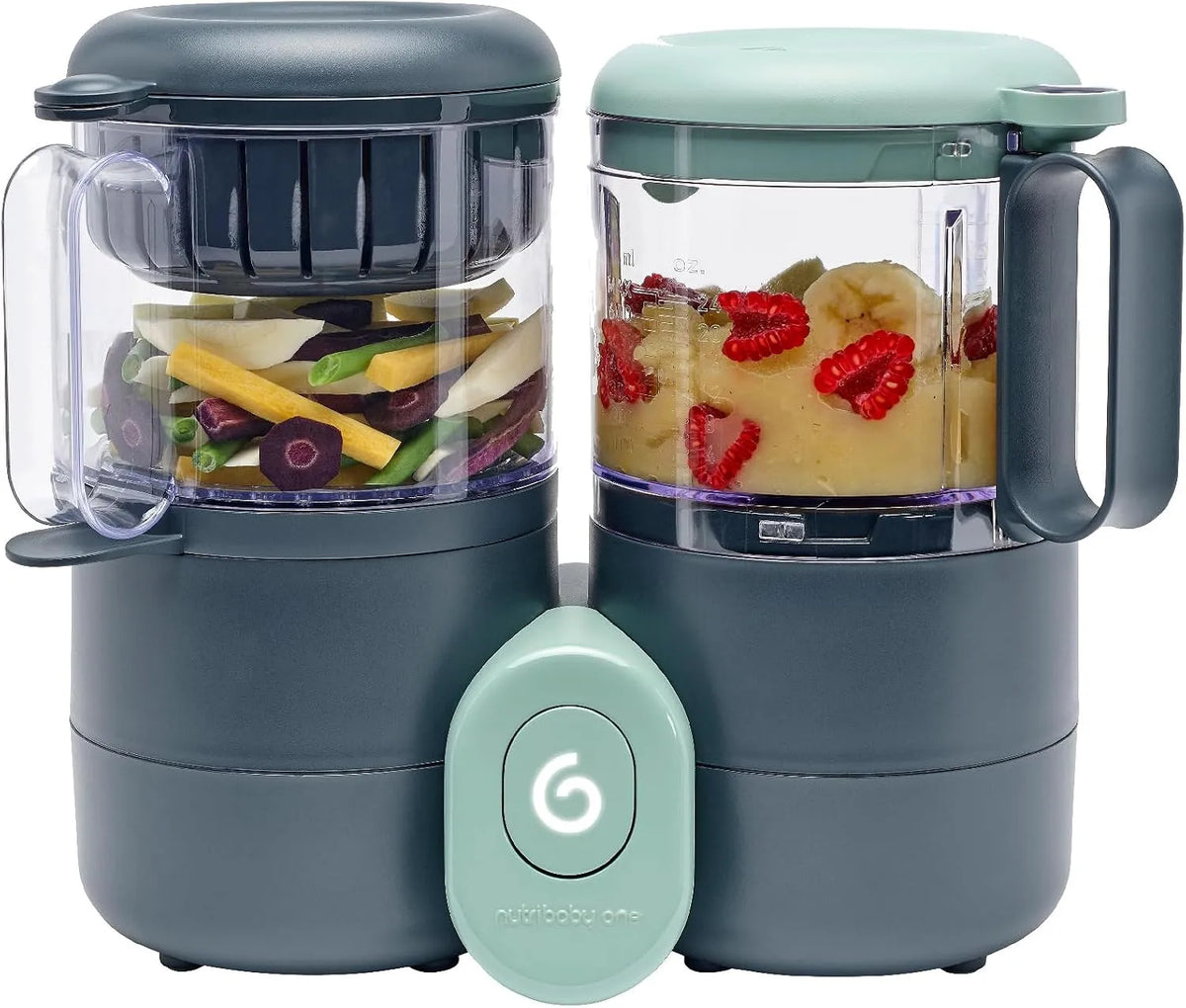 Cuiseur vapeur, Babymoov Nutribaby One Robot Cuiseur Bébé Multifonctions 4 en 1, Capacité 2L, Mixeur, Intuitif, Idéal Diversification