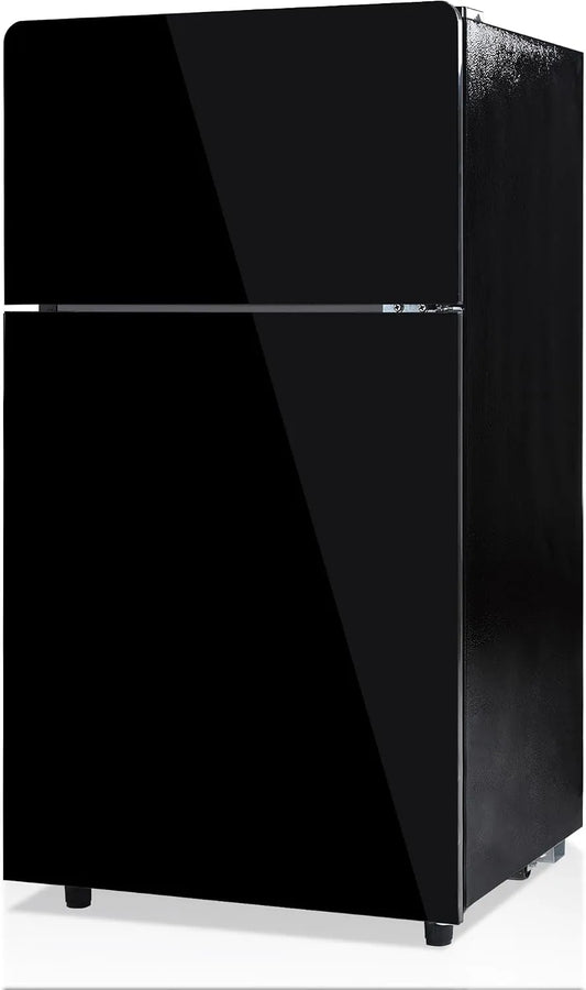 Réfrigérateur, compact 72 L avec congélateur 2 étoiles, faible bruit 39 dB,120 kWh, thermostat 7 niveaux, tiroir légumes, froid direct, an