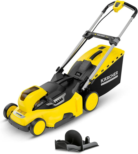 Kärcher tondeuse à gazon LMO 36, tension 36 V sans Fil -46, Largeur de Coupe: 46 cm, Hauteur de Coupe Réglable: 20-70 mm, Bac de Ramassage: 55 L