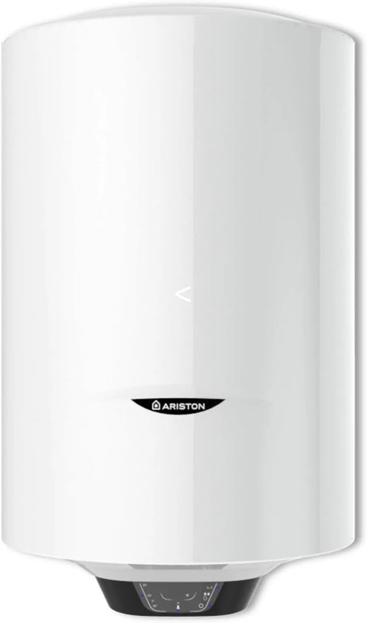 Ariston chauffe-eau électrique PRO1, 15% d'Économie d'Énergie vs. classe énergétique C, ECO 80L, Vertical Mural Ø450 mm, classe énergétique B