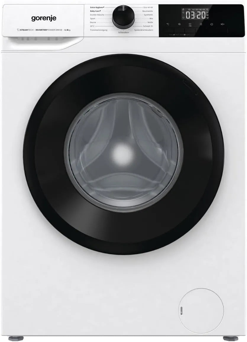 Gorenje lave-linge WNHPI84APS/DE, poids 8 kg, capacité 54 l, 15 programmes, 1400 tr/min, DE avec fonction vapeur, AquaStop, Inverter PowerDrive