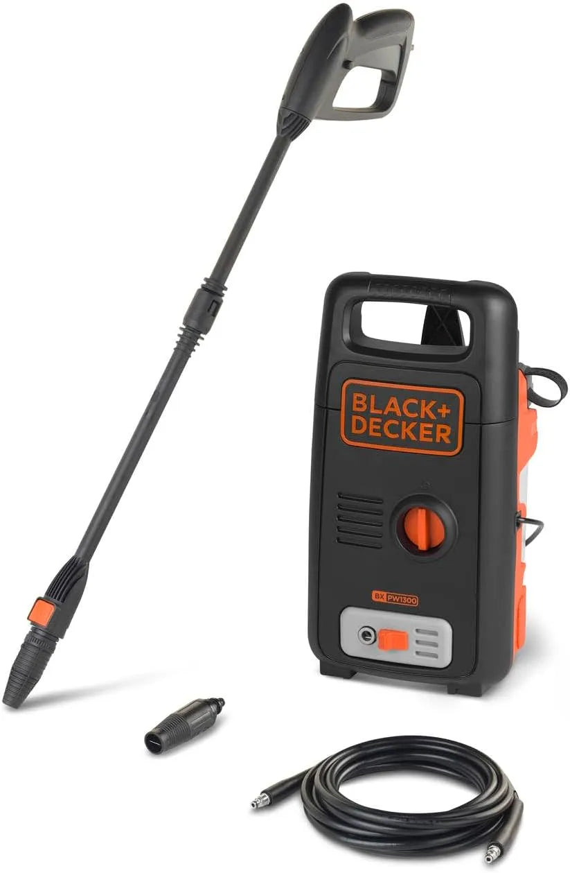 Black+Decker nettoyeur haute pression BXPW1300E, puissance 1300 W, 100 Bar, 390 l/h