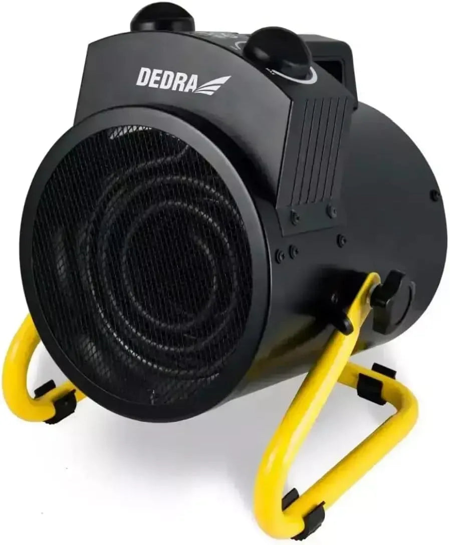 Canon DEDRA à Chaleur Électrique Professionnel 5 kW, tension 400V Triphasé, Chauffage Industriel pour Atelier, Garage, Séchage de Chantier, Odeur