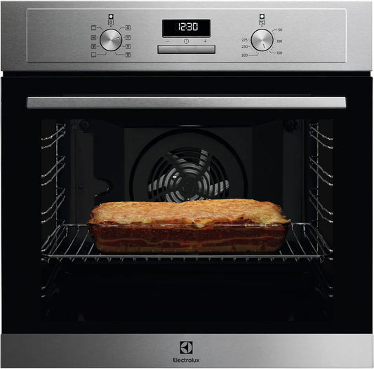 Electrolux four électrique EOH3H54X, série 300, 7 fonctions, 72 L de capacité, à convection, multifonction, Grill intégré, cuisson à plusieurs niveaux