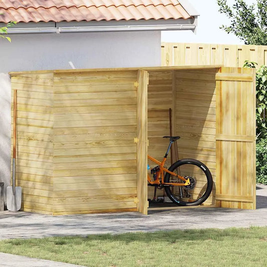 Abri de jardin, espace de rangement résistant aux intempéries pour vélos et outils de jardin