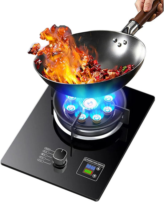 Cuisinière à gaz, puissance 5,2 KW, 9 Cavités, Minuterie De 99 Minutes, Unique, Feu Élevé, Poêle Autoportante