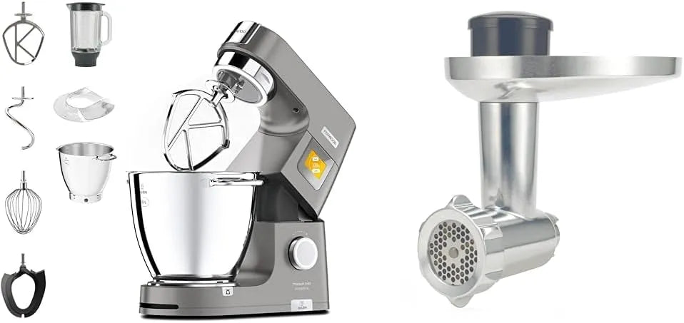 Kenwood robot pâtissier KWL90.034SI, Multifonction avec Bol de 7L, puissance 1400 W, finition argentée, Titanium Chef Pâtissier XL