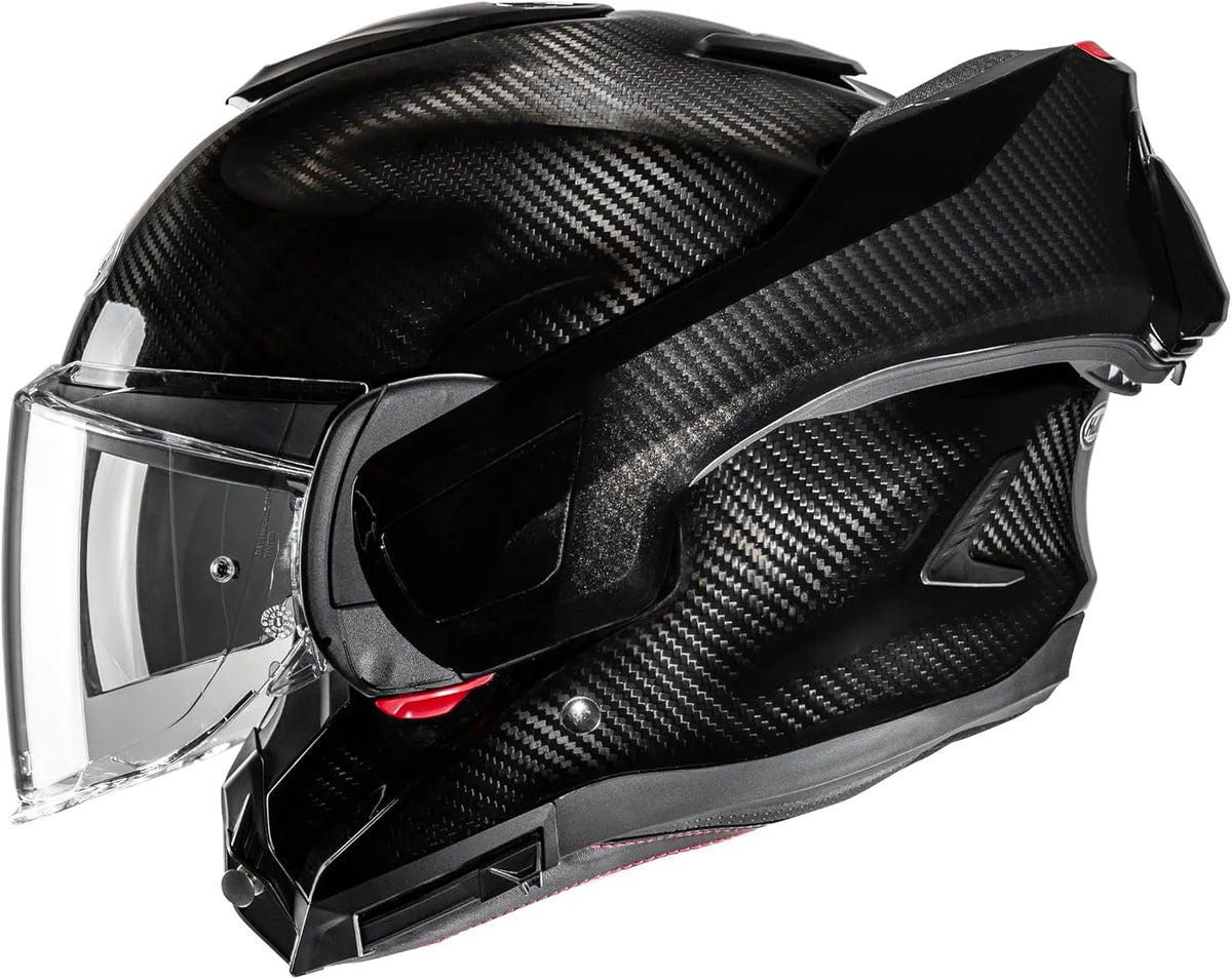 Casque moto F100 HJC, XL, Moto Modulable Carbon Black