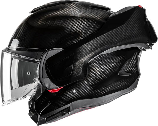 Casque moto F100 HJC, XL, Moto Modulable Carbon Black