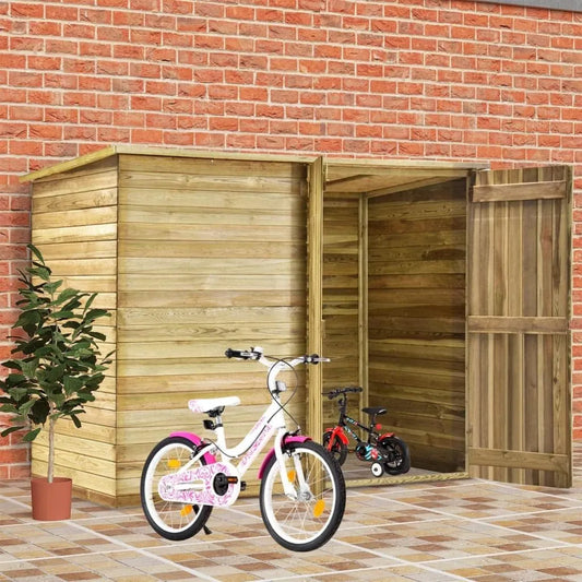 Vélo Gecheer Abri à, Remise de Jardin avec Porte Solution de Stockage Extérieur Cabane de Rangement à Outils