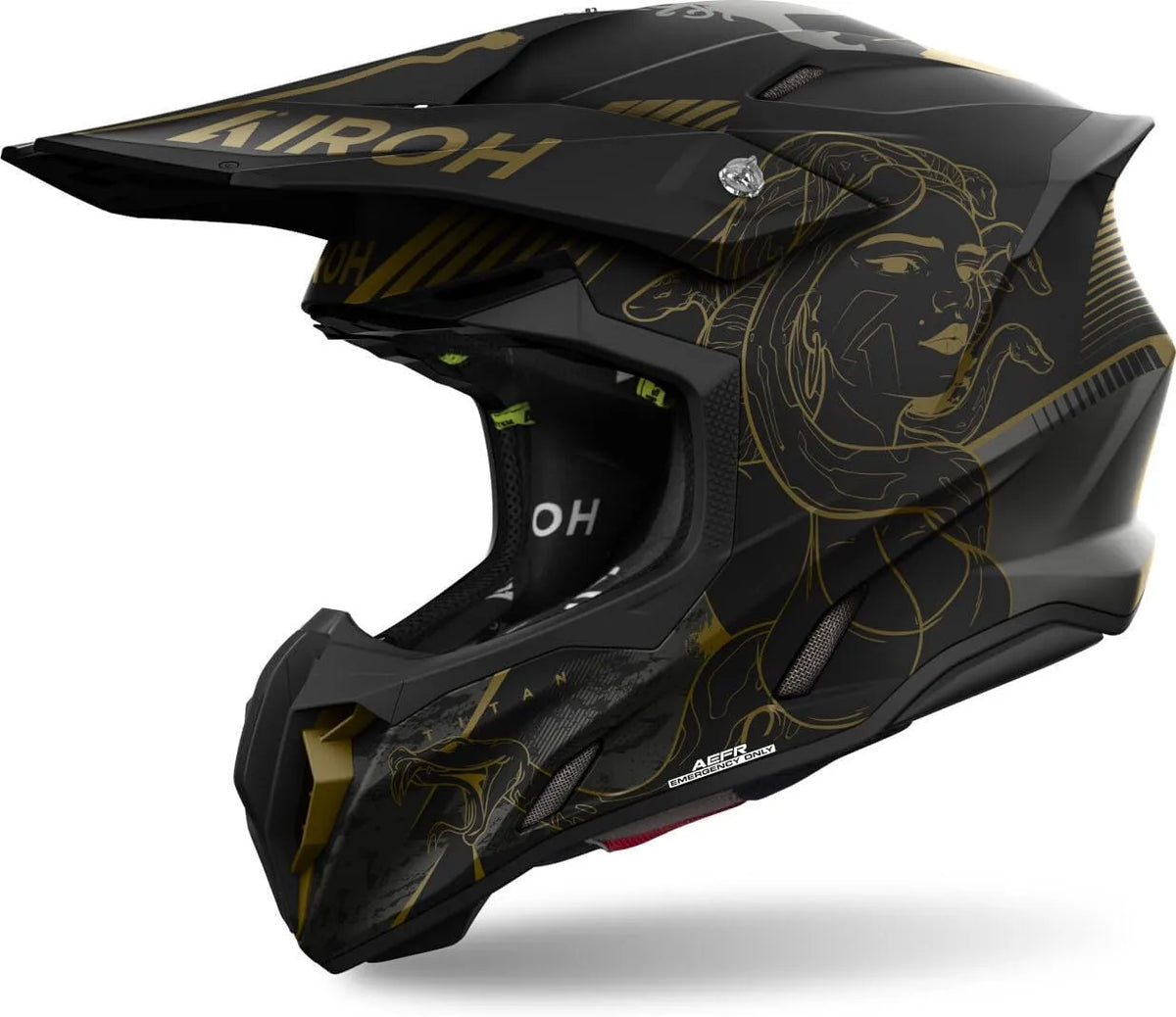 Casque moto, Airoh Twist 3 Titan de Motocross