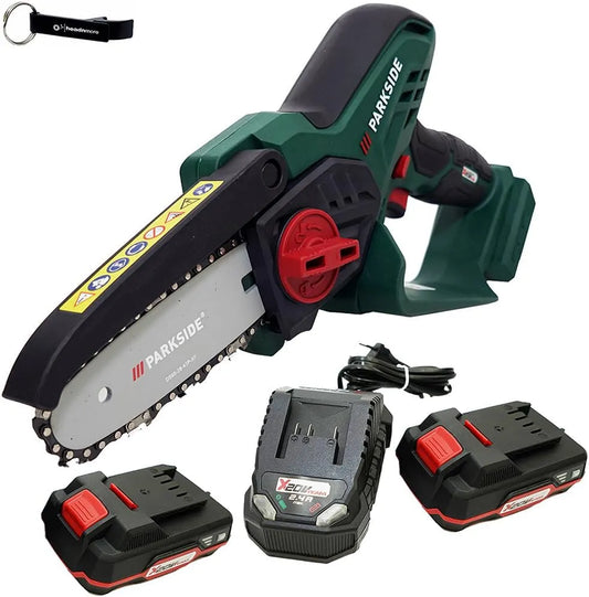 Parkside HEADNMORE Coupe-bois sans fil 20 V + porte-clés HEADNMORE PAGHS 20, batterie 2 x 2 Ah