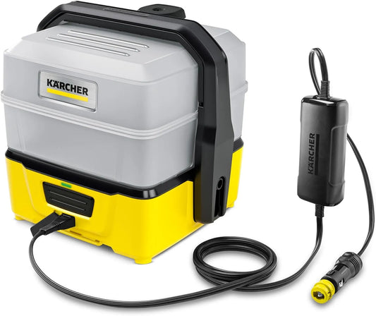 Nettoyeur à Pression Mobile OC 3 Plus Car Kärcher, Débit: 2 L/h, Tuyau: 2,8 m, Adaptateur Batterie Auto, Réservoir d'Eau: 7 L, Buse à Jet Plat