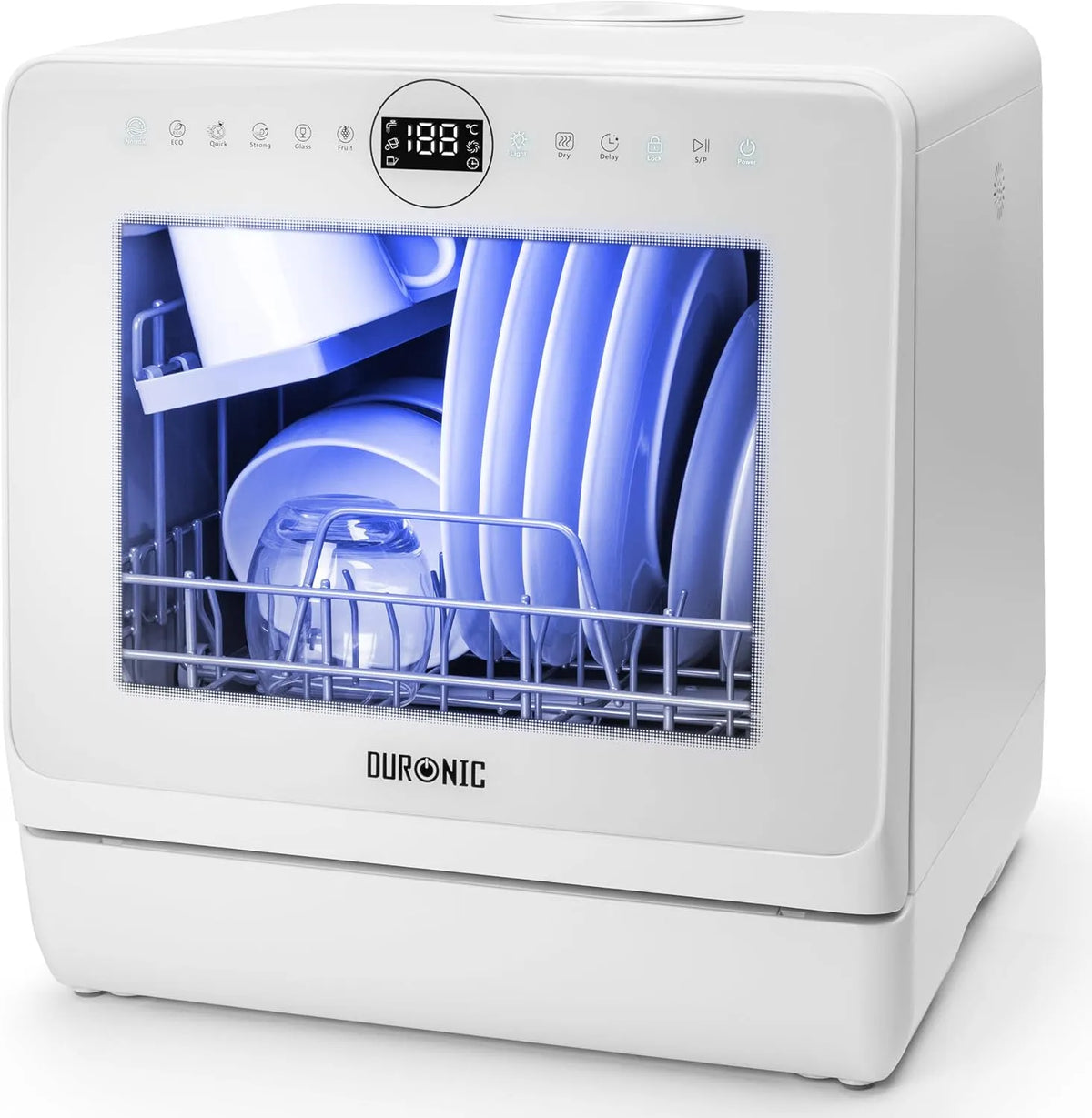 Lave-vaisselle DW5 Duronic WE, séchage efficace pratique, Duronic WE de table 950W lave vaisselle posable portable compact gain de place