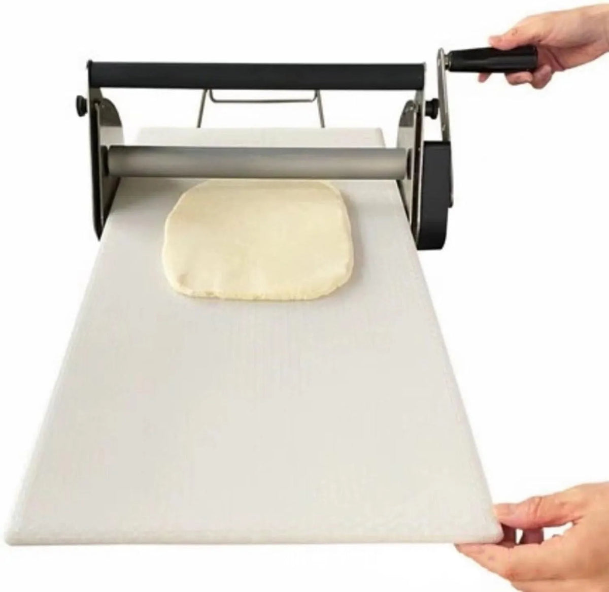 Pâte Pliable Laminoir à, Laminoir Manuel, pour Pizzas, Croissants et Pâtisseries,400, Machine à Laminer La Pâte en Acier Inoxydable