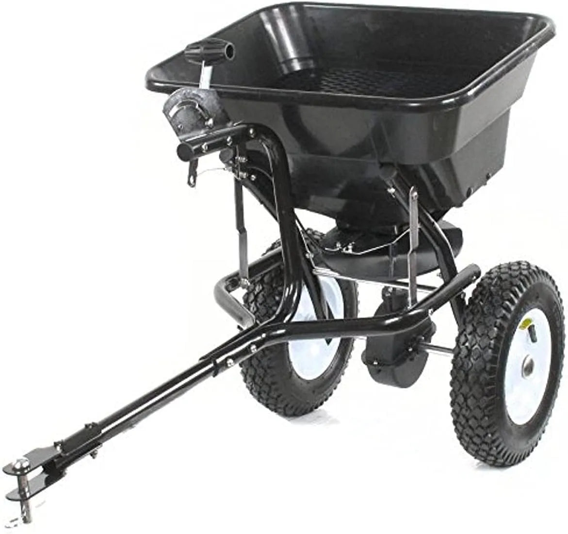 GREENSTAR, Capacité Max: 36 kg, Largeur Epandage: 2,5 à 3,5 m, Pneus 10' avec Chambre à Air, Épandeur Rotatif à Tracter, Débit Réglable