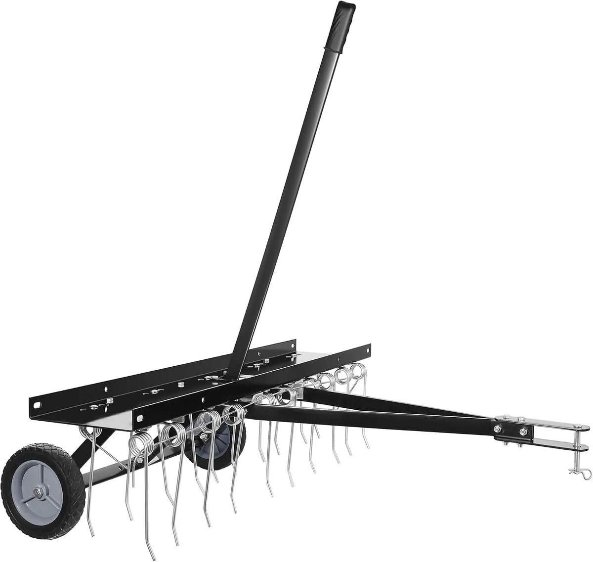 Wiltec tondeuse, Scarificateur Trainé pour Tracteur Largeur de Travail 100cm Roues en Caoutchouc 7