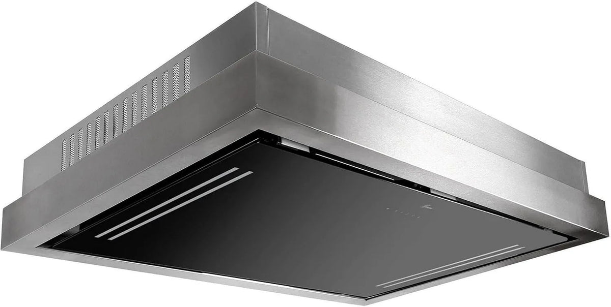 343 PRIME Hotte encastrable à chaleur tournante 120 cm IS 120 BL EBM 1000 GCH C, hotte à recirculation, 1000 m, Moteur m³/h, Ionisation