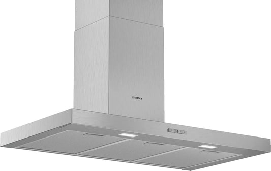 Bosch Hotte murale Série 2, 1 moteur DWB94BC50, largeur 90 cm, 3 niveaux de vitesse d'aspiration, Inox