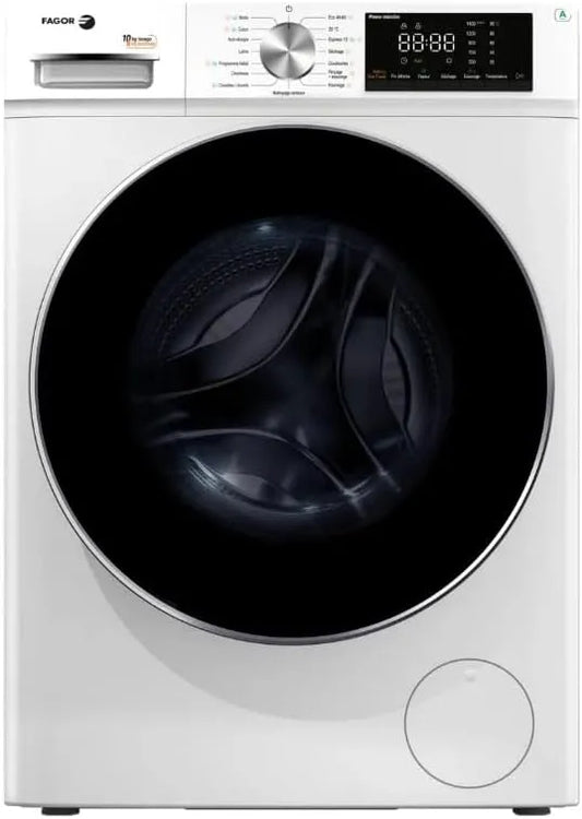 Lave-linge 1400 FLSF10614IDW/1, Séchant frontal 10kg, poids 6kg Tours, min finition blanche