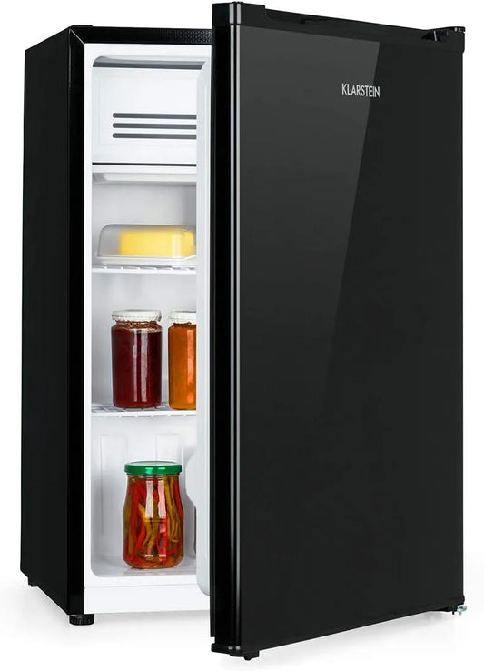 Klarstein réfrigérateur, capacité 76 litres, 2 étagères en verre flexible, congélateur: 4 litres, Delaware