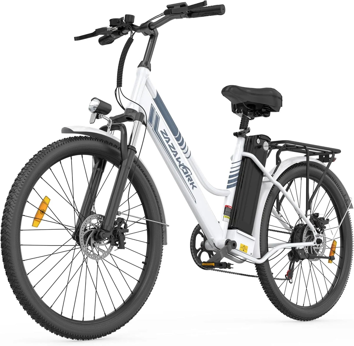 Vélo électrique 36v20ah 100-120km, VéLos éLectriques De Ville avec LumièRe à 7 niveaux de vitesse Et LED, Adulte, Batterie