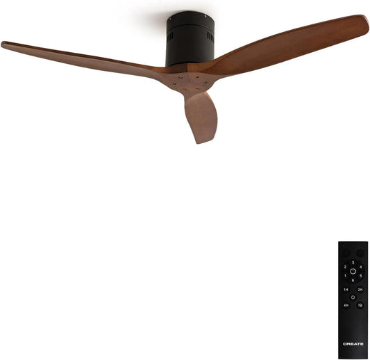 Ventilateur, Ø132 cm, 6 niveaux de vitesse, puissance 40W, 6 niveaux de vitesse, CREATE, fonction été hiver, Silencieux, minuterie