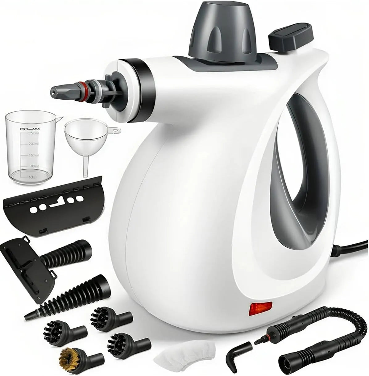 Pro FLOTTY Steam, Livré avec 12 accessoires, s'évaporer Ménage 3x plus vite, Nettoyeur Vapeur Portable, Eau + Vapeur