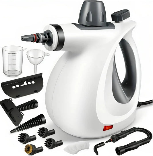 Pro FLOTTY Steam, Livré avec 12 accessoires, s'évaporer Ménage 3x plus vite, Nettoyeur Vapeur Portable, Eau + Vapeur